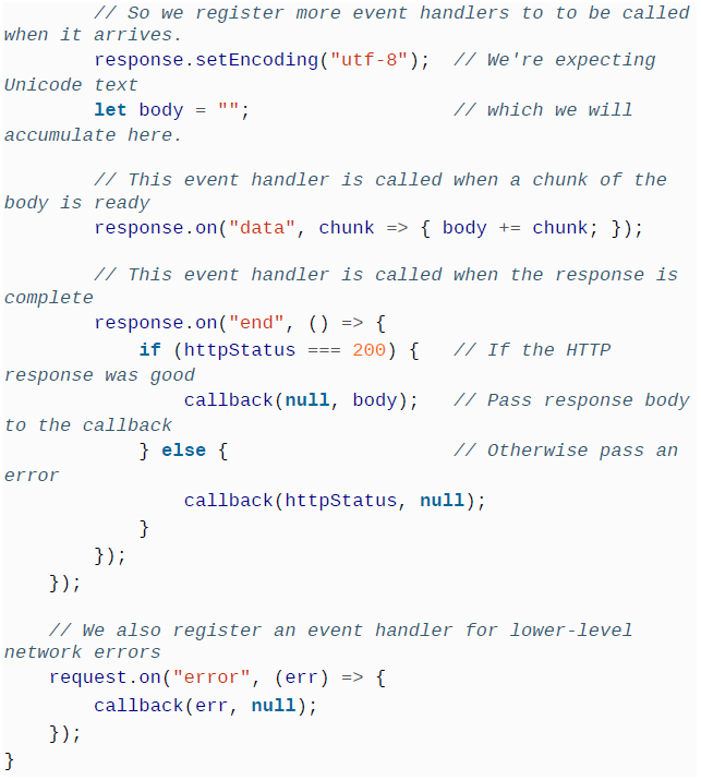 network callback example